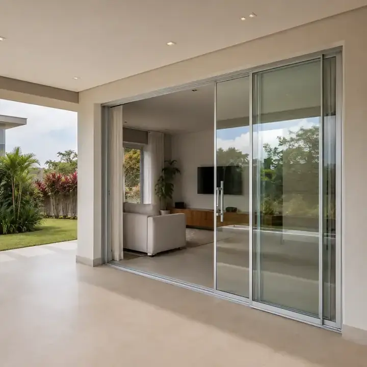 Portas de vidro para ambientes residenciais